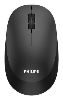 PHILIPS s SPK7307BL - 3000 Series - mouse - ergonomic - right and left-handed - optical - 3 buttons - wireless - 2.4 GHz - USB wireless receiver - black (SPK7307BL/00)