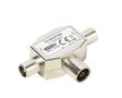 VIVANCO TV Splitter 2-vejs metal screenet