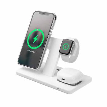 FIXED 3in1 30W Wireless Mag Charging station White (FIXMPOS-WH)