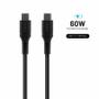 FIXED LIQUID Silicone cable 60W USB-C/C 1.2m Black