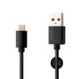 FIXED USB-A til USB-C kabel 1m Sort