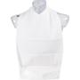_ Spisestykke, ABENA Classic, 2-lags, 70x37cm, hvid, PE/tissue, med bindebånd, engangs