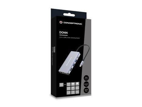 CONCEPTRONIC 10-In-1 Usb 3.2 Gen 1 Docking (DONN20G)