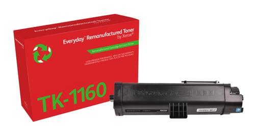 XEROX EVERYDAY REMANUFACTURED TONER BLACK REPLACES KYOCERA TK-1160 SUPL (006R04795)