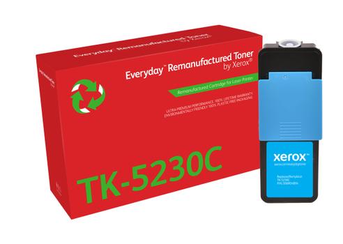XEROX EVERYDAY REMANUFACTURED TONER CYAN REPLACES KYOCERA TK-5230C SUPL (006R04804)