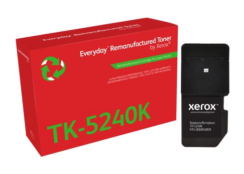 XEROX EVERYDAY REMANUFACTURED TONER BLACK REPLACES KYOCERA TK-5240K SUPL (006R04809)