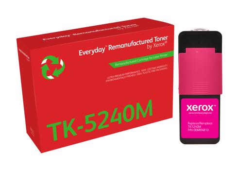 XEROX EVERYDAY REMANUFACTURED TONER MAGENTA REPLACES KYOCERA TK-5240 SUPL (006R04810)