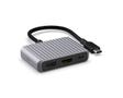 UNISYNK 3 Port USB-C Hub V2 4K 60Hz 100W Grey  - LAGERSALG 1 stk på lager i Oslo