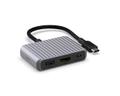 UNISYNK 3 Port USB-C Hub V2 4K 60Hz 100W Grey