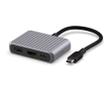 UNISYNK 3 Port USB-C Hub V2 4K 60Hz 100W Grey (10384)