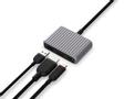 UNISYNK 3 Port USB-C Hub V2 4K 60Hz 100W Grey (10384)