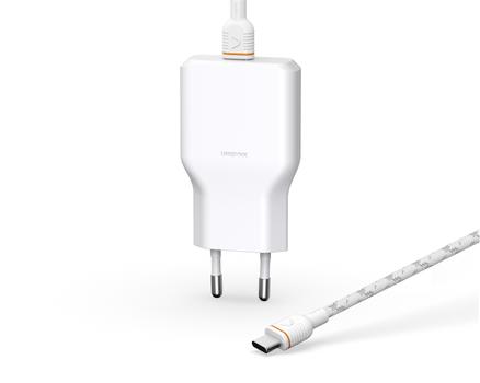 UNISYNK USB-C Slim Wall Charger Kit G3 Hvit (10429)