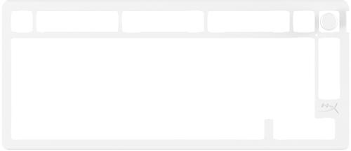 HyperX Alloy Rise 75 (75%) - Top Plate - White - Gaming Tastatur - Uden Numpad - Hvid (85U14AA)