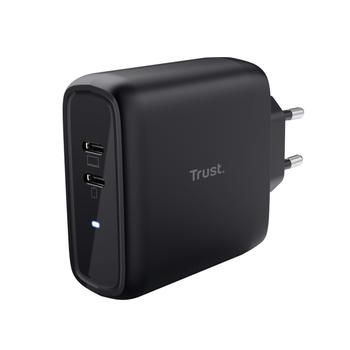 TRUST MAXO 65W 2P USB-C CHARGER BLK (25380)