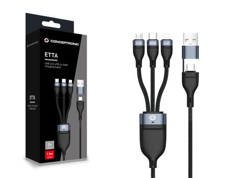 CONCEPTRONIC Usb 3-In-1 Pd 3.0 60W (ETTA05B15)