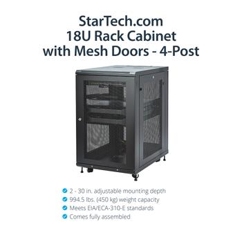 STARTECH SERVER RACK-WARDROBE SERVER WITH DEPTH OF 31IN -18U RACK (RK1833BKM)