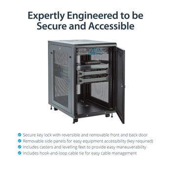 STARTECH SERVER RACK-WARDROBE SERVER WITH DEPTH OF 31IN -18U RACK (RK1833BKM)