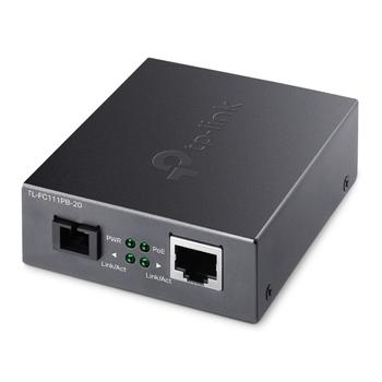 TP-LINK 10/100 Mbps RJ45 to 100 Mbps Single-mode SC WDM Bi-Directional Fiber Converter With 1-Port PoE PORT: 1x 100Mbps SC Port,  1x 10/100M PoE RJ45 Port (Auto MDI/MDIX) SPEC: 802.3af,  15.4W PoE Budget,  Fu (FC111PB-20)