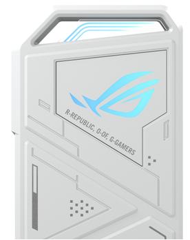 ASUS ROG Strix Arion White M.2 NVMe SSD Enclosure USB3.2 GEN2 Type-C 10Gbps Aura Sync RGB Dual USB-C to C Cable Thermal Pads (90DD02H1-B09000)