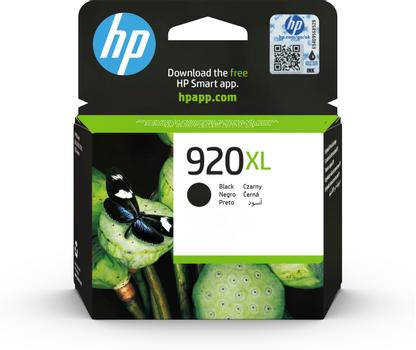 HP 920XL - CD975AE - 1 x Black - Ink cartridge - High Yield - For Officejet 6000, 6500, 6500 E709a, 6500A, 6500A E710a, 7000, 7500A (CD975AE#BGX)