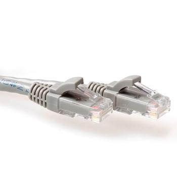 ACT Grey 1.5 meter U/UTP CAT6 patch cable snagless with RJ45 connectors (IS8051)