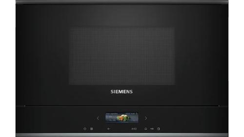 SIEMENS iQ700 BF722L1B1 Mikrobølgeovn (sort) 900W, 21L volum, til innbygging,  60 cm (BF722L1B1)