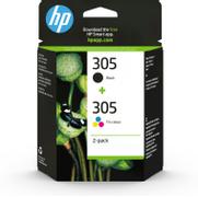 HP 305 - 2-pack - black, colour (cyan, magenta, yellow) - original - blister - ink cartridge - for Deskjet 1255, 23XX, 27XX, 41XX, DeskJet Plus 41XX, ENVY 60XX, 64XX, ENVY Pro 64XX
