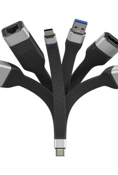 TECHLY Usb Cable 0.124 M Usb4 Gen  (ICOC-USBC-FL-U4)