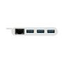 TRIPP LITE TRIPPLITE 3-Port USB-C Hub with LAN Port USB-C to 3x USB-A Ports Gbe USB 3.0 White (U460-003-3AG)