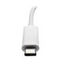 TRIPP LITE TRIPPLITE 3-Port USB-C Hub with LAN Port USB-C to 3x USB-A Ports Gbe USB 3.0 White (U460-003-3AG)