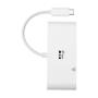 TRIPP LITE TRIPPLITE 3-Port USB-C Hub with LAN Port and Power Delivery USB-C to 3x USB-A Ports and Gbe USB 3.0 White (U460-003-3AG-C)