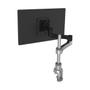 R-GO Tools Zepher 4 Circular Single Monitor Arm, Adjustable,  0-8kg Black-Silver (RGOVLZE4SI)