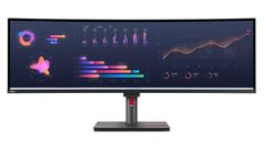 LENOVO ThinkVision P49w-30 - LED-Monitor - gebogen - 124.5 cm (49") - 5120 x 1440 UltraWide Dual QHD @ 60 Hz - IPS - 350 cd/m˛ - 2000:1 - DisplayHDR 10 - 4 ms - Thunderbolt 4, 2xHDMI, DisplayPort - Lautsprec