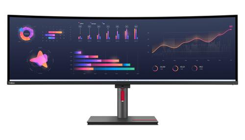 LENOVO P49w-30 49inch IPS 5120x1440 32:9 60Hz 350cd/m2 4ms 2x HDMI DP 4xUSB 3.2 G1 USB-C 3.2 G1 USB-B 3.2 G1 RJ45 2x5W Raven Black (63DBRAT1EU)