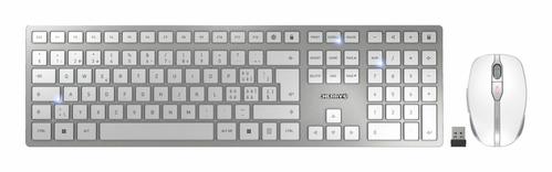 CHERRY DW9100 SLIM WRLS DT CH SI/WH SWITZERLAND - SILVER/ WHITE PERP (JD-9100CH-1)