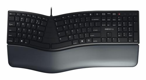 CHERRY KC4500 ERGO CORDED KB NLB BLACK BELGIUM - BLACK PERP (JK-4500BE-2)