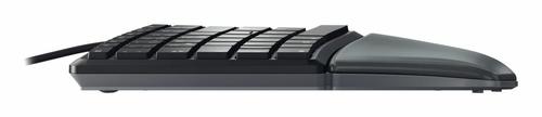 CHERRY KC4500 ERGO CORDED KB NLB BLACK BELGIUM - BLACK PERP (JK-4500BE-2)