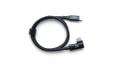 OCHNO USB-C Cable | Angled | DP 1.4 Video Alt Mode | Male/Male | USB-C - USB-C | 3.2 Gen 2 | TygklÃ¤dd | 0,7m | Svart