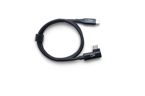 OCHNO USB-C Cable | Angled | DP Video Alt Mode | Male/Male | USB-C - USB-C | 3.1 Gen 2 | Braided | 0 (O-USBG2-70-S-2)