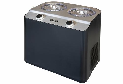 UNOLD Doppio Compressor ice cream maker 2.4 L 250 W Black, Satin steel (48835)