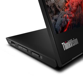 LENOVO o ThinkVision M14t Gen 2 - LED monitor - 14" - portable - touchscreen - 2240 x 1400 @ 60 Hz - IPS - 300 cd/m² - 1500:1 - 6 ms - 2xUSB-C - raven black (63FDUAT6WL)
