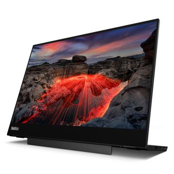 LENOVO o ThinkVision M14t Gen 2 - LED monitor - 14" - portable - touchscreen - 2240 x 1400 @ 60 Hz - IPS - 300 cd/m² - 1500:1 - 6 ms - 2xUSB-C - raven black (63FDUAT6WL)