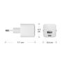 DBRAMANTE1928 Bulk - Wall Charger - USB-C+USB-A 30W+18W EU - White (CH18EUWH7082)