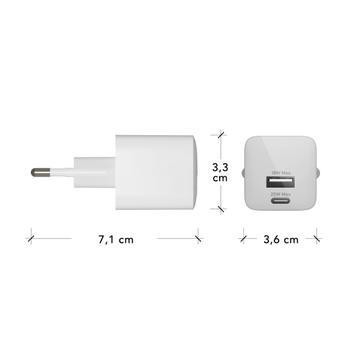 DBRAMANTE1928 Wall Charger USB-C+USB-A STD-MED (CH18EUWH7095)