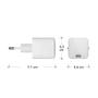 DBRAMANTE1928 Wall Charger - USB-C 30W EU, White (Mini Size) (CH30EUWH7097)