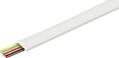 MICROCONNECT Telephone Cable 4C 100m White