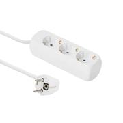 MICROCONNECT 3-way Schuko Socket 1.8M WHITE