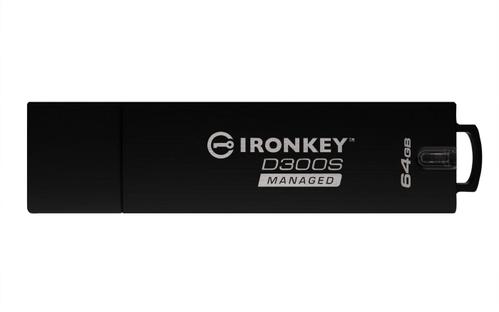 KINGSTON 64GB D300SM AES 256 XTS Encrypted USB Drive (IKD300SM/64GB)