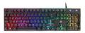 DELTACO DK220 Membrane RGB Gaming Keyboard, 25-anti-ghosting keys, black