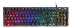 Deltaco Gaming DK220 Membrane RGB Keyboard, 25-anti-ghosting keys, black